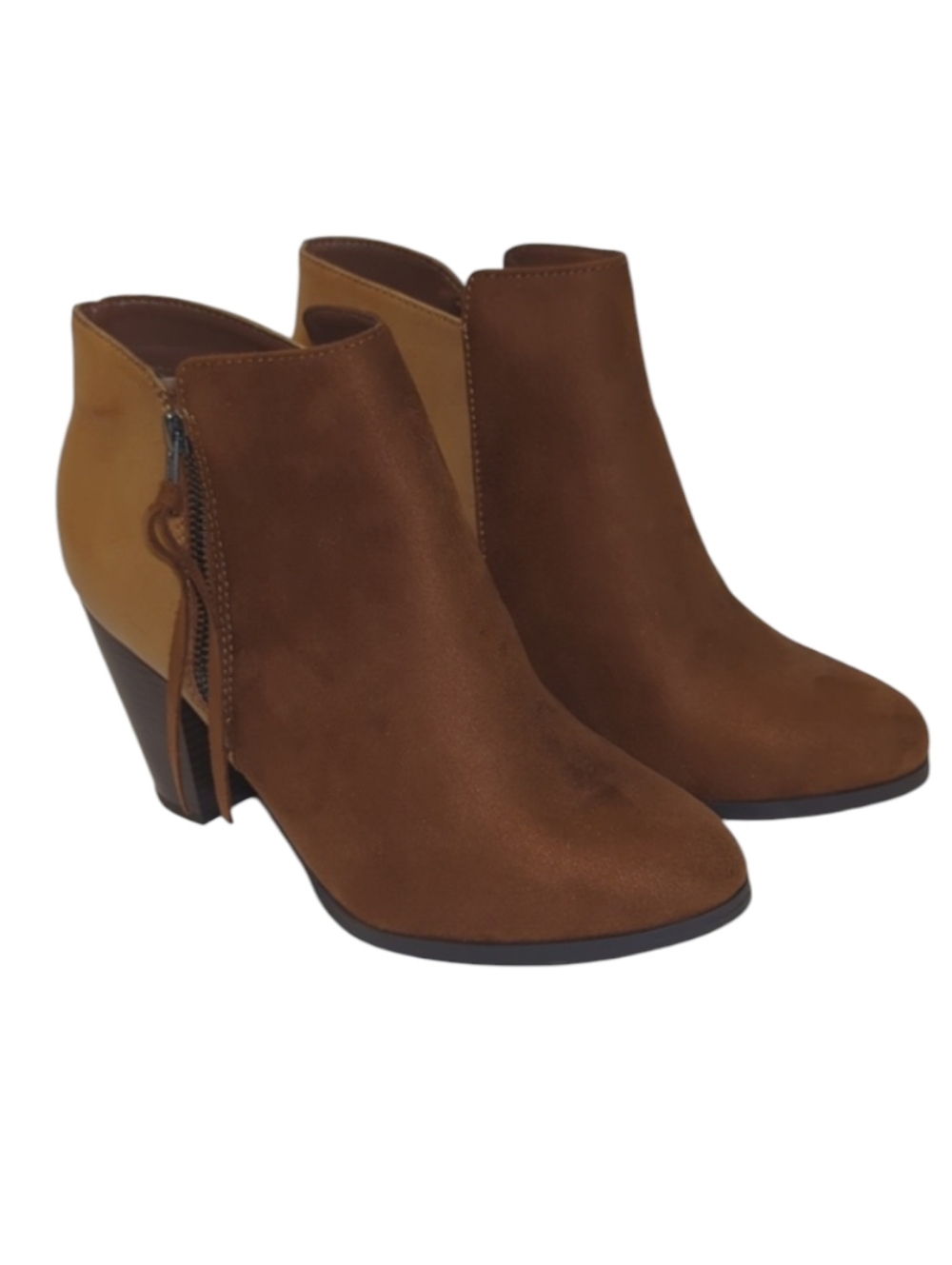Soda Heeled Zip Closure Boots Size 9